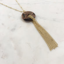 Long Tassel Necklace Gold